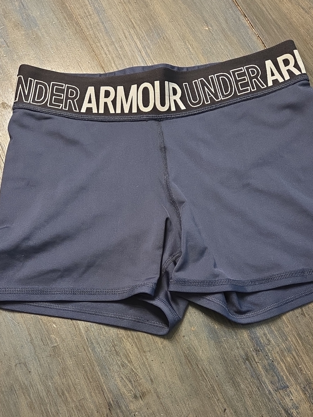 Volleyball Shorts Under Armour Navy Blue Women's Athletic Shorts